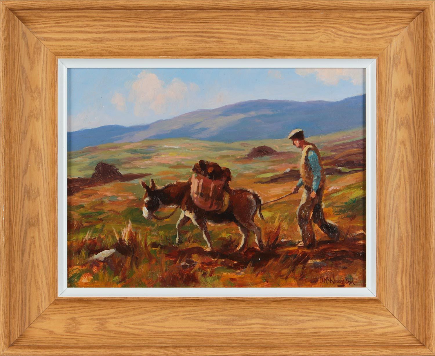 RETURNING WITH THE TURF by Donal McNaughton at Ross's Online Art Auctions
