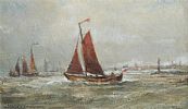 WIND IN THE CHANNEL by Edwin Hayes RHA RI ROI at Ross's Online Art Auctions