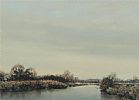 WINTER ON THE RIVER BANN by Wilfred Haughton RUA at Ross's Online Art Auctions