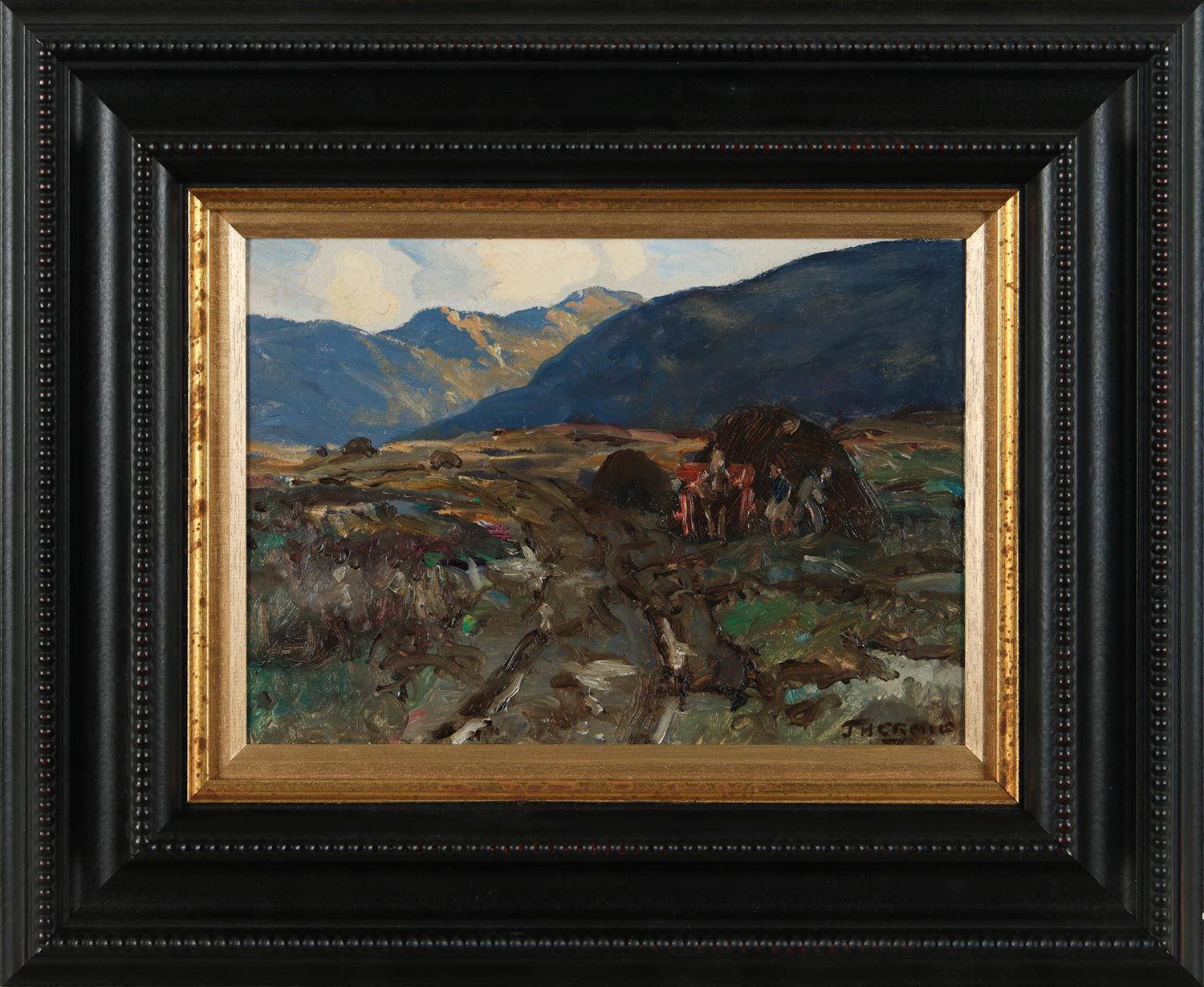 COLLECTING TURF, DONEGAL by James Humbert Craig RHA RUA at Ross's Online Art Auctions