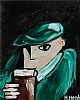 ENJOYING A PINT by Hugo Healy at Ross's Online Art Auctions