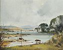 BOATS AT STRANGFORD LOUGH by Frank Fitzsimons at Ross's Online Art Auctions