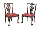 PAIR OF ANTIQUE IRISH SIDE CHAIRS at Ross's Online Art Auctions