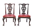 PAIR OF ANTIQUE IRISH SIDE CHAIRS at Ross's Online Art Auctions
