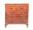 VICTORIAN MAHOGANY CHEST OF DRAWERS at Ross's Online Art Auctions