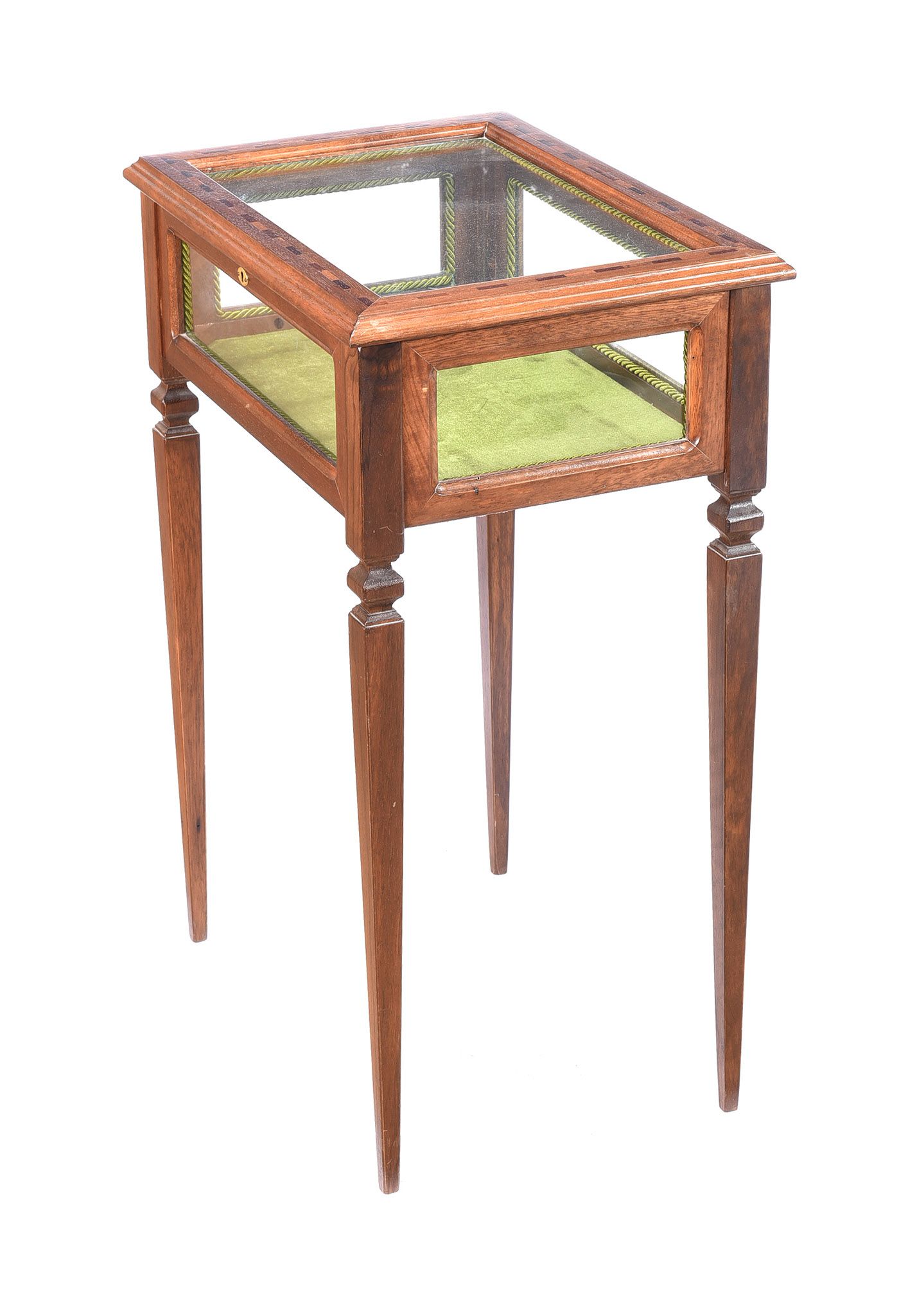 INLAID MAHOGANY SPECIMEN TABLE at Ross's Online Art Auctions