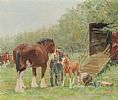 AT THE SHOWGROUND by Nancy A. Brackett at Ross's Online Art Auctions