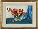 STILL LIFE, FLOWERS IN A GLASS VASE by Wycliffe Egginton RI RCA at Ross's Online Art Auctions