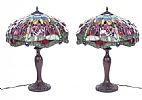 PAIR OF TIFFANY STYLE TABLE LAMPS at Ross's Online Art Auctions