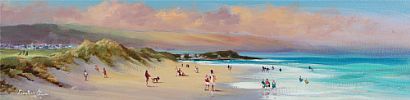 A SUMMERS DAY, EAST STRAND, PORTRUSH by William Cunningham at Ross's Online Art Auctions