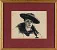 GIRL IN A HAT by Sir Robert Ponsonby Staples Bt at Ross's Online Art Auctions