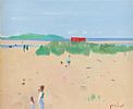 LAMBAY ISLAND FROM MALAHIDE by James Nolan RHA at Ross's Online Art Auctions