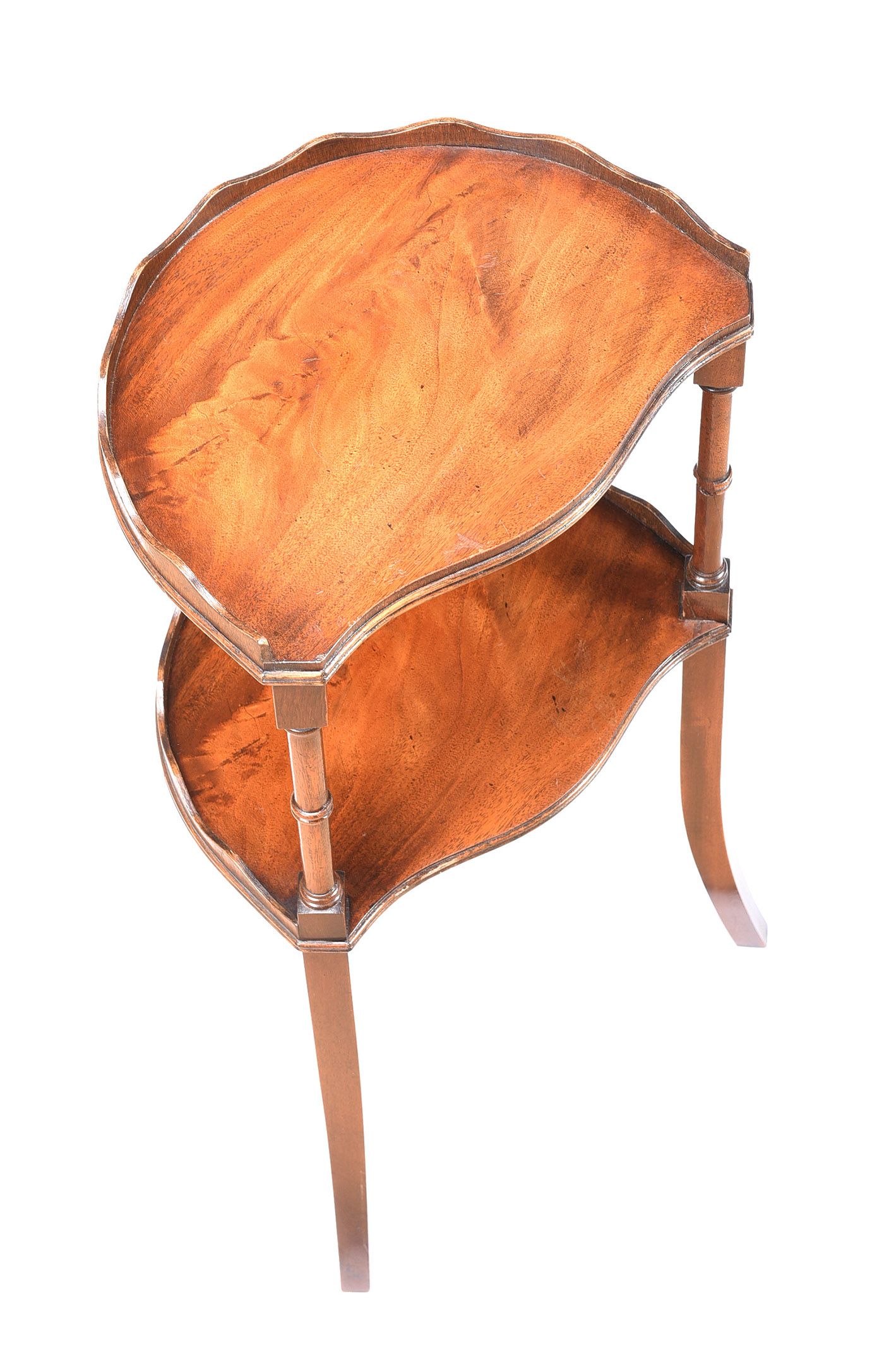 MAHOGANY TWO TIER LAMP TABLE at Ross's Online Art Auctions