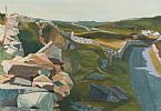 THE OLD STONE WALL, DONEGAL by Irish School at Ross's Online Art Auctions