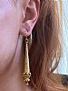 GOLD-TONE DROP EARRINGS at Ross's Online Art Auctions