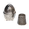 SILVER PIN CUSHION & THIMBLE at Ross's Online Art Auctions