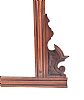 LATE VICTORIAN MAHOGANY OVERMANTLE at Ross's Online Art Auctions