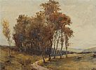 PATH BY THE TREES by A. H. Poppet at Ross's Online Art Auctions