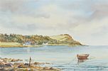 BALLYGALLY FROM DRAINS BAY by David  Peters at Ross's Online Art Auctions