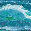 CREST OF A WAVE AT MURVAGH BEACH, DONEGAL by Sean Lorinyenko at Ross's Online Art Auctions