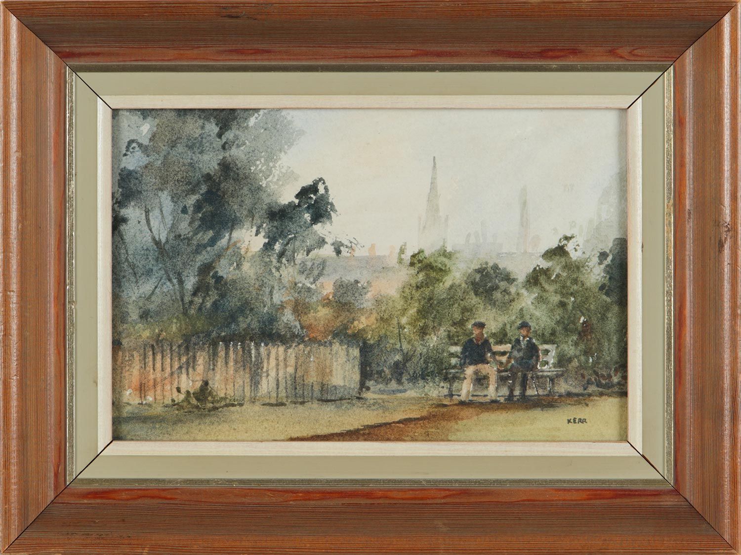 IN THE PARK AT HOLYWOOD by Tom Kerr at Ross's Online Art Auctions