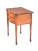 INLAID MAHOGANY SERPENTINE FRONT SIDE TABLE at Ross's Online Art Auctions