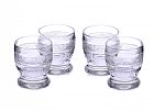 SET OF FOUR EARLY IRISH CRYSTAL CORDIAL GLASSES at Ross's Online Art Auctions