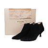 PRADA BLACK SUEDE ANKLE BOOTS at Ross's Online Art Auctions