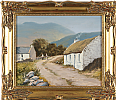 ON THE COAST ROAD NEAR RENVYLE CONNEMARA by William Henry Burns at Ross's Online Art Auctions