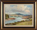 DOE CASTLE FROM LACKAGH BRIDGE, DONEGAL by David Long UWS at Ross's Online Art Auctions