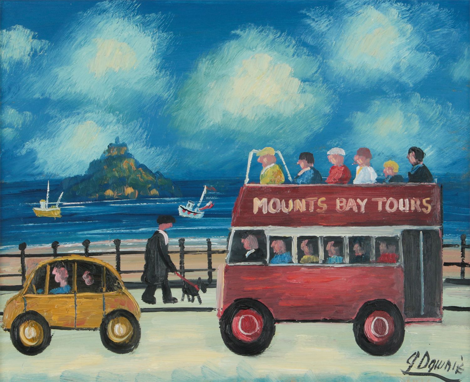 MOUNT BAY TOURS by James Downie at Ross's Online Art Auctions