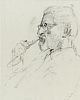 PORTRAIT OF JOHN HEWITT by Basil Blackshaw HRHA HRUA at Ross's Online Art Auctions