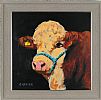 SHOW BULL ON BLACK by Ronald Keefer at Ross's Online Art Auctions