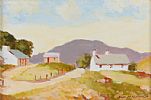 DONEGAL COTTAGES by Samuel McLarnon UWS at Ross's Online Art Auctions