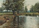 THE RIVER STOUR, DEDHAM by Wilfred J. Haughton at Ross's Online Art Auctions