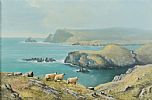 GLEN HEAD, DONEGAL by William Henry Burns at Ross's Online Art Auctions