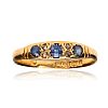 18CT GOLD SAPPHIRE RING at Ross's Online Art Auctions