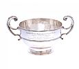 SILVER TWO HANDLED ROSE BOWL at Ross's Online Art Auctions