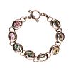 STERLING SILVER ABALONE BRACELET at Ross's Online Art Auctions