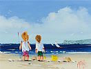 SEASIDE FUN, BALLYCASTLE by Michelle Carlin at Ross's Online Art Auctions