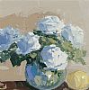 WHITE FLOWERS IN A VASE by Vivek Mandalia at Ross's Online Art Auctions