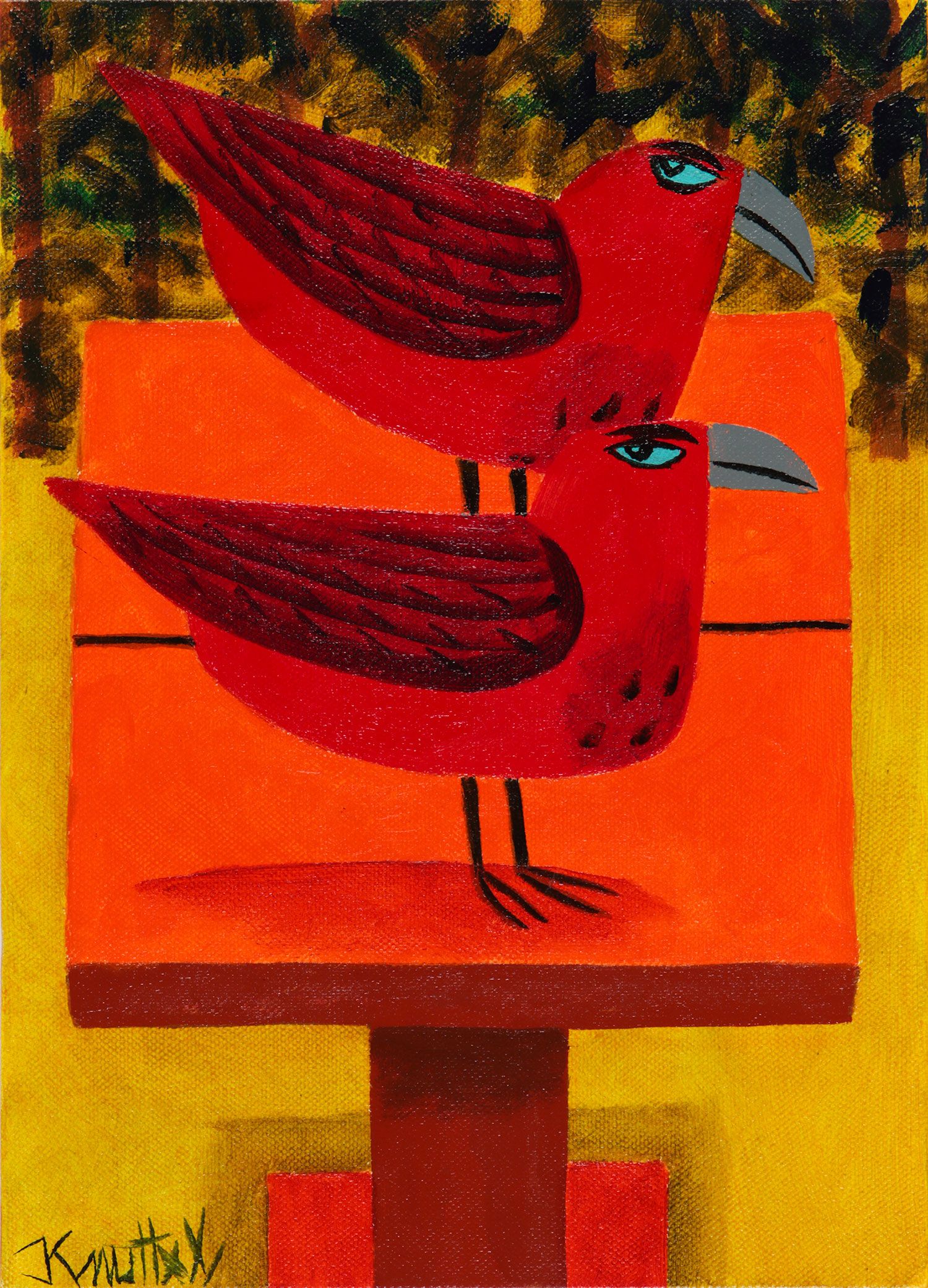 THE LOVE BIRDS by Graham Knuttel at Ross's Online Art Auctions