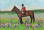 HORSE & HOUNDS by Dan Darcy at Ross's Online Art Auctions