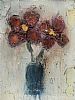 FLOWERS IN A BLUE VASE by Colin Flack at Ross's Online Art Auctions