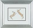 BOXING HARES by Anne Jolivet at Ross's Online Art Auctions