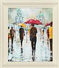 A WET DAY, BELFAST by Holly Hanson at Ross's Online Art Auctions