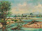 RIVER & TREES by Bie Muller at Ross's Online Art Auctions