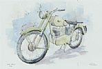VINTAGE MOTORCYCLE by Lawrence Chambers at Ross's Online Art Auctions
