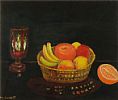STILL LIFE BOWL OF FRUIT by Marion Collett at Ross's Online Art Auctions