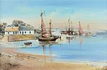 VISITING BOATS, GROOMSPORT by Frank Fitzsimons at Ross's Online Art Auctions
